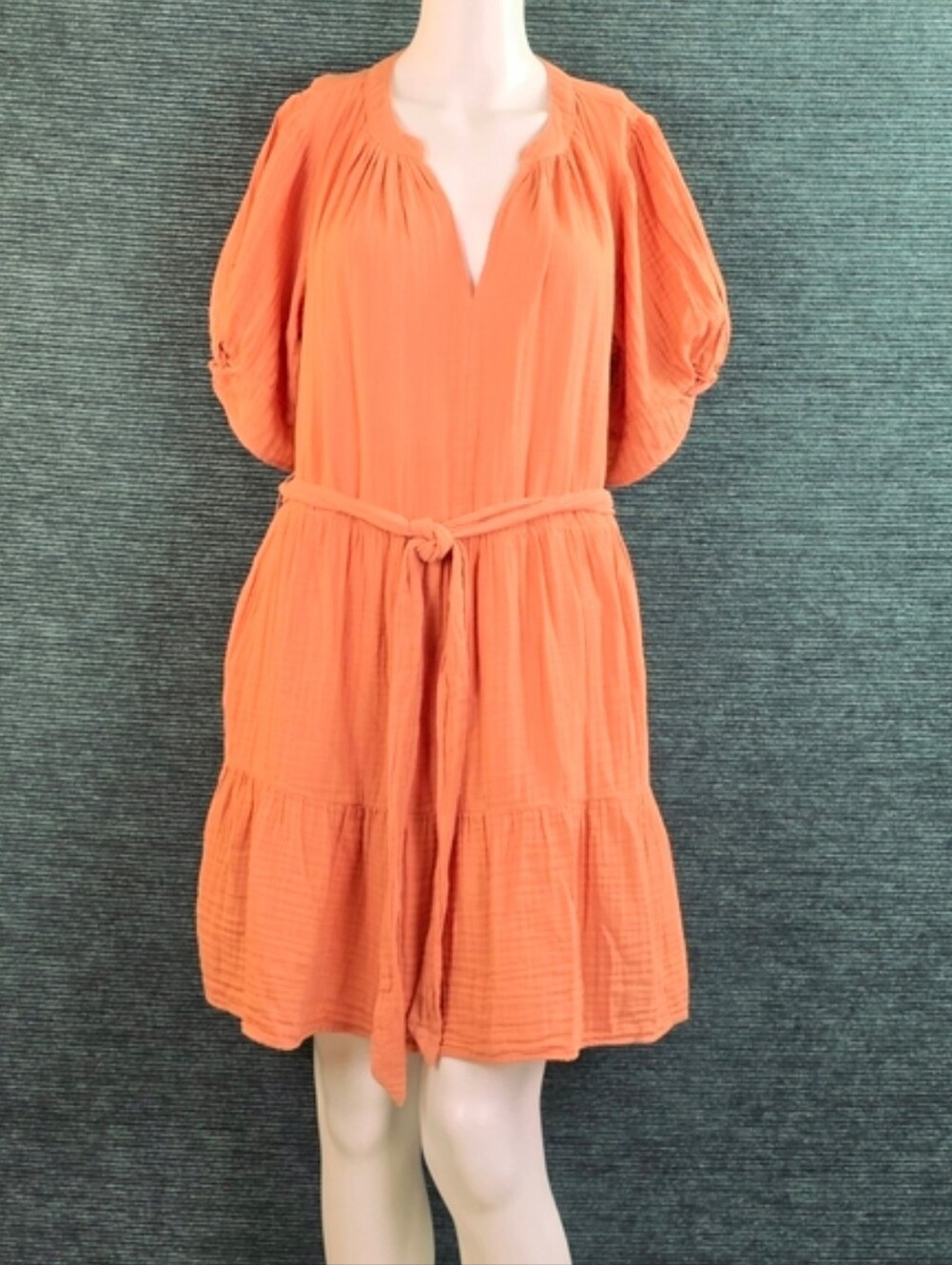Velvet By Graham & Spencer Bella Mini-Dress In Peach, Rare Color!! - Picture 6 of 15